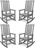 THOEOE Oversized Rocking Chair Set of 4, Outdoor Rocking Chair by THOEOE