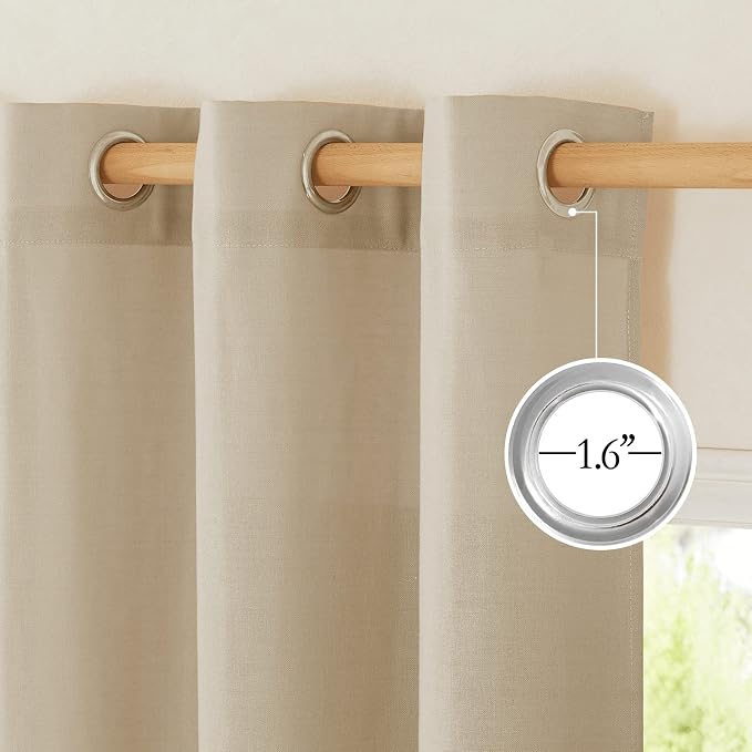 NICETOWN Angora Short Linen Curtains - Image 2