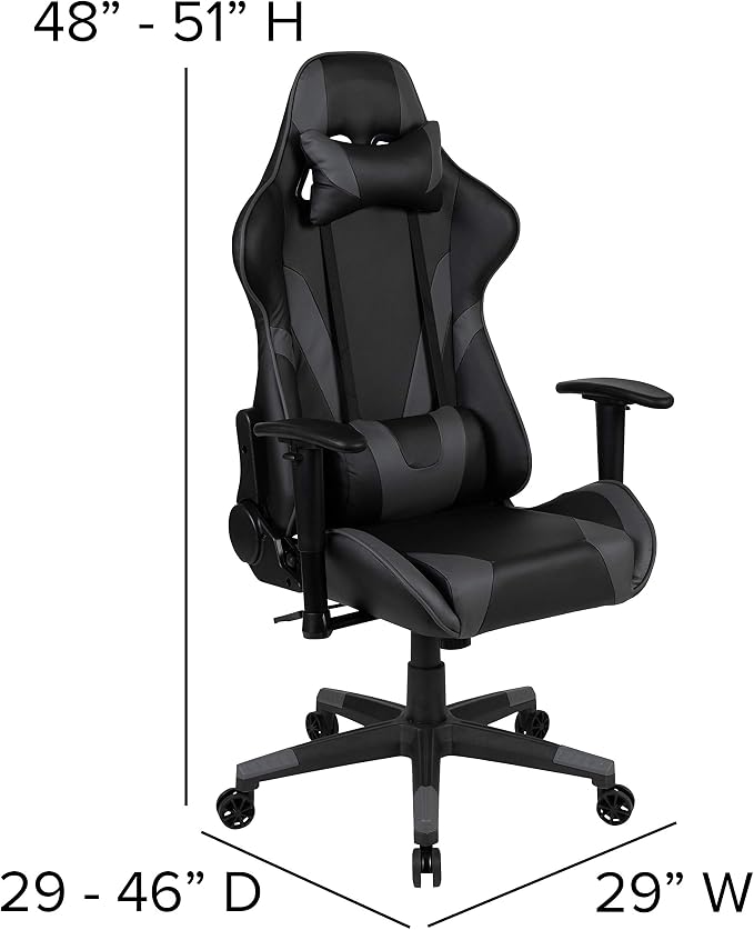 Flash Furniture X20 Gaming Chair Racing Office Ergonomic Computer PC Adjustable - Image 3