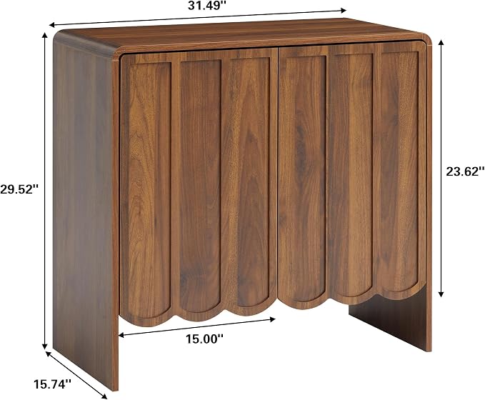 ORRD Sideboard Buffet Cabinet Set of 2, Accent Storage Cabinets - Image 2