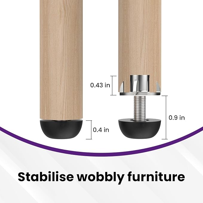 M8 Adjustable Furniture Leg, 304 Stainless Steel Furniture Feet, 8mm x 1.25 - Image 5