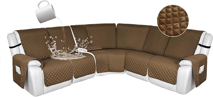 HDCAXKJ 100% Waterproof Reclining Sectional Couch Covers L Shape Recliner Sofa by HDCAXKJ