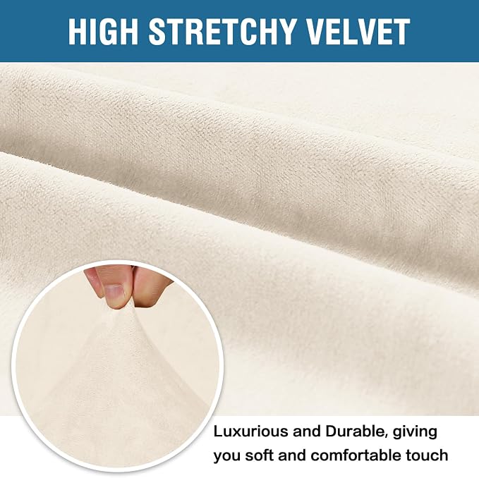 H.VERSAILTEX Stretch Velvet Sofa Covers - Image 3