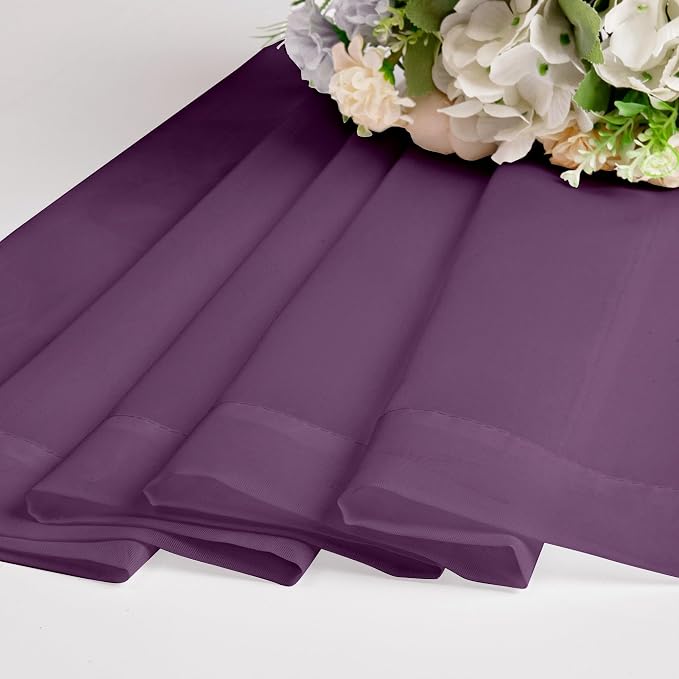 OWENIE Sheer Curtains 96 Inches Long 2 Panels Set, Transparent Light Filtering - Image 5