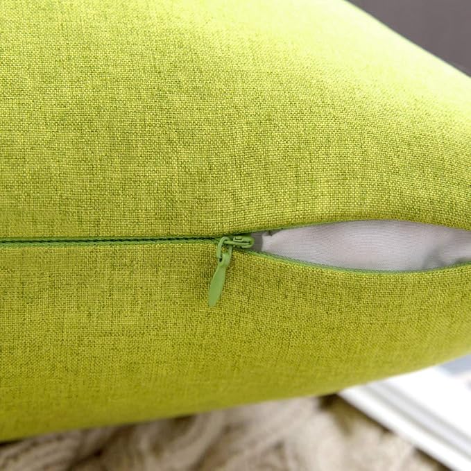 MIULEE Pack of 2 Decorative Outdoor Solid Waterproof Throw Pillow Covers Spring - Image 3