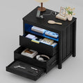 WOOVIVS End Table with Gun Drawer by WOOVIVS