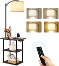 PESRAE Floor Lamp with Remote, Adjustable 3000K-6000K Colors & Brightness Bulb by PESRAE