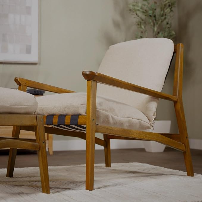 Grain Wood Furniture Solid Wood Mid Century Lounge Chair by GrainWoodFurniture