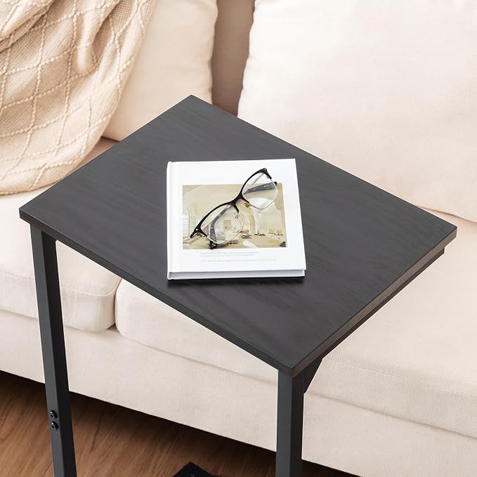 AMHANCIBLE C Shaped End Tables Set of 2, Couch Side Tables that Slide Under Sofa - Image 7