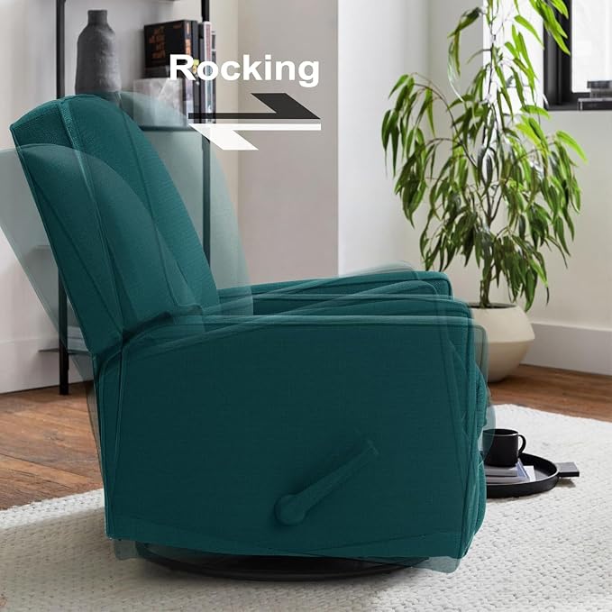 Harkawon Swivel Rocker Recliner Chair, Glider Rocker Recliner, Rocking Chair - Image 4