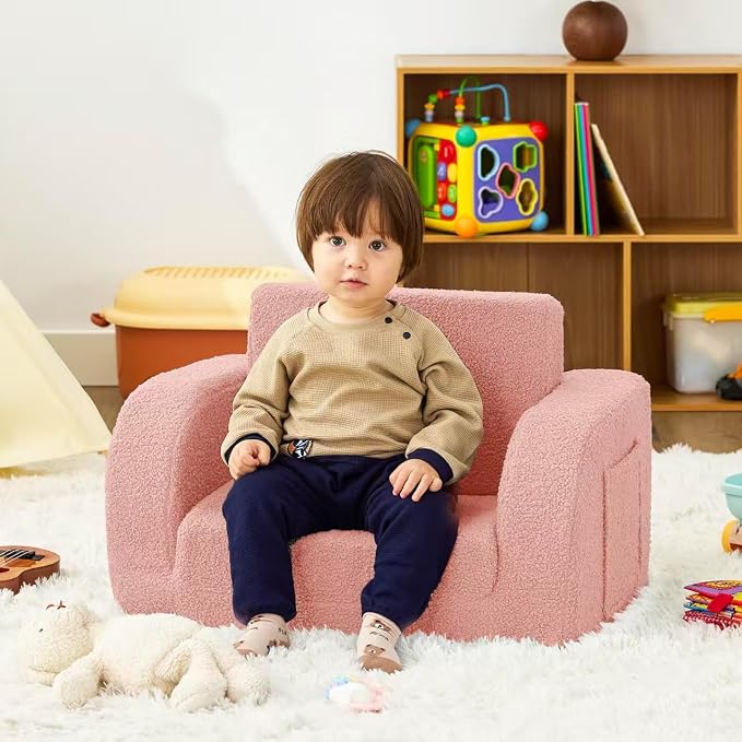 Toddler Couch, 2-in-1 Toddler Chairs Comfy 1-3 Years Old, Toddler Chair - Image 2