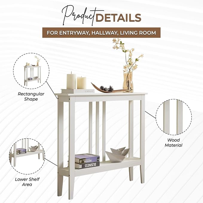 Kings Brand Furniture Narrow Console Table - Image 2
