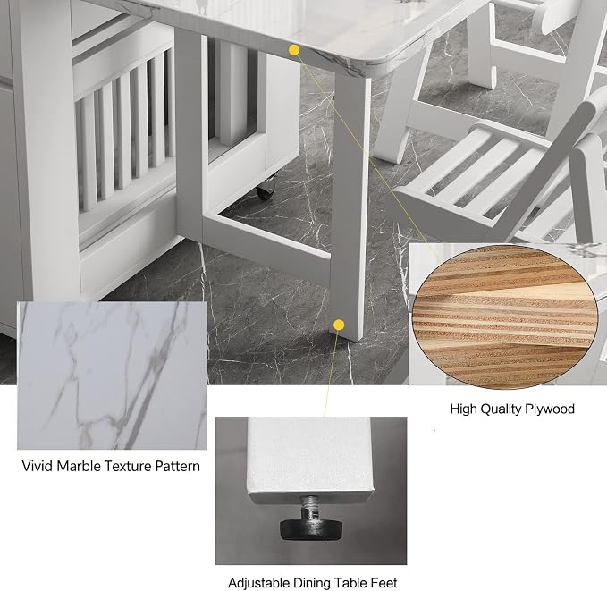 FUNROLUX Folding Dining Table - Image 6