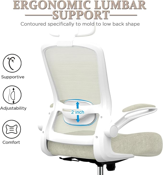 Mimoglad Office Chair, High Back Ergonomic Desk Chair - Image 3