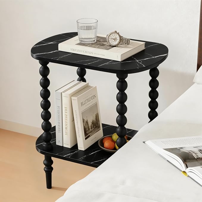 2-Tier Side Table, Small End Table - Image 7