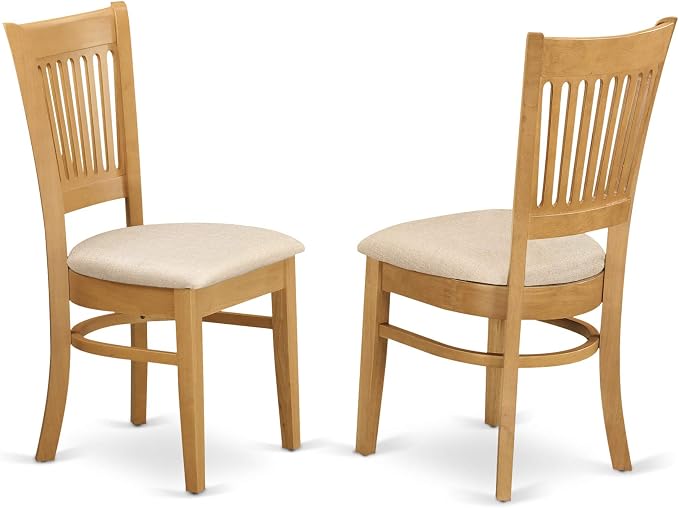 East West Furniture ANVA5-OAK-C 5 Piece Dining Room Furniture Set Includes a - Image 6