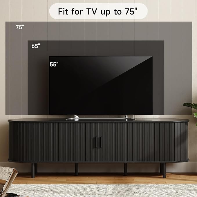 ONBRILL 70.8" TV Stand with Power Outlet - Image 5
