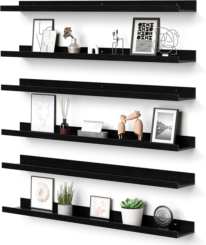 upsimples Floating Shelves for Wall, 35.5 Inch Shelves for Decor Storage Set of by upsimples