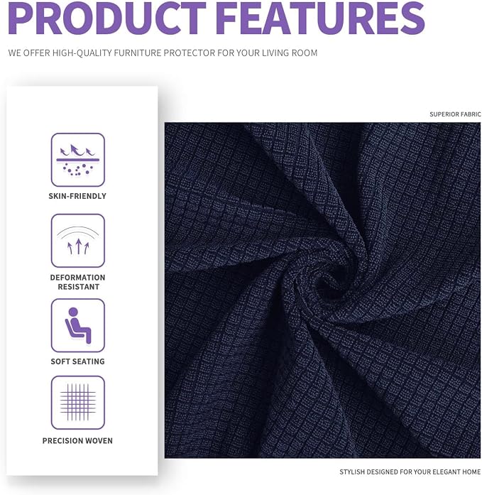 ZNSAYOTX 4 Piece Oversized Sofa Covers - Image 5