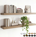 47in Floating Shelves for Wall, Wall Mounted Shelves for Decor Storage Set of 2 by INHABITUNION