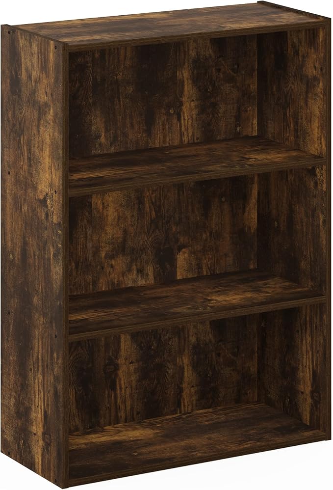 Furinno PASIR Book Shelf, 3-Tier Bookshelf, Storage Shelves Bookcase, 9.7 x - Image 6