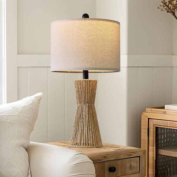 OYEARS 22.5" Table Lamps for Living Room, Boho Lamps Set of 2 for Bedrooms - Image 6