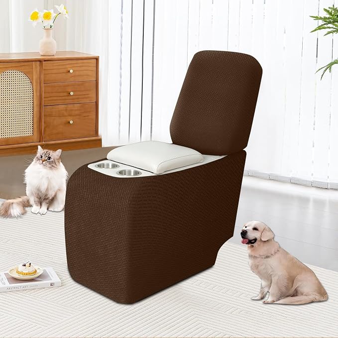 ALIECOM Recliner Sectional Couch Covers L Shape Stretch Corner Reclining - Image 2