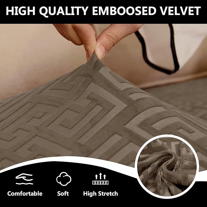 UNBBRRL 10 Pieces Stretch Sofa Cushion Covers - Image 5
