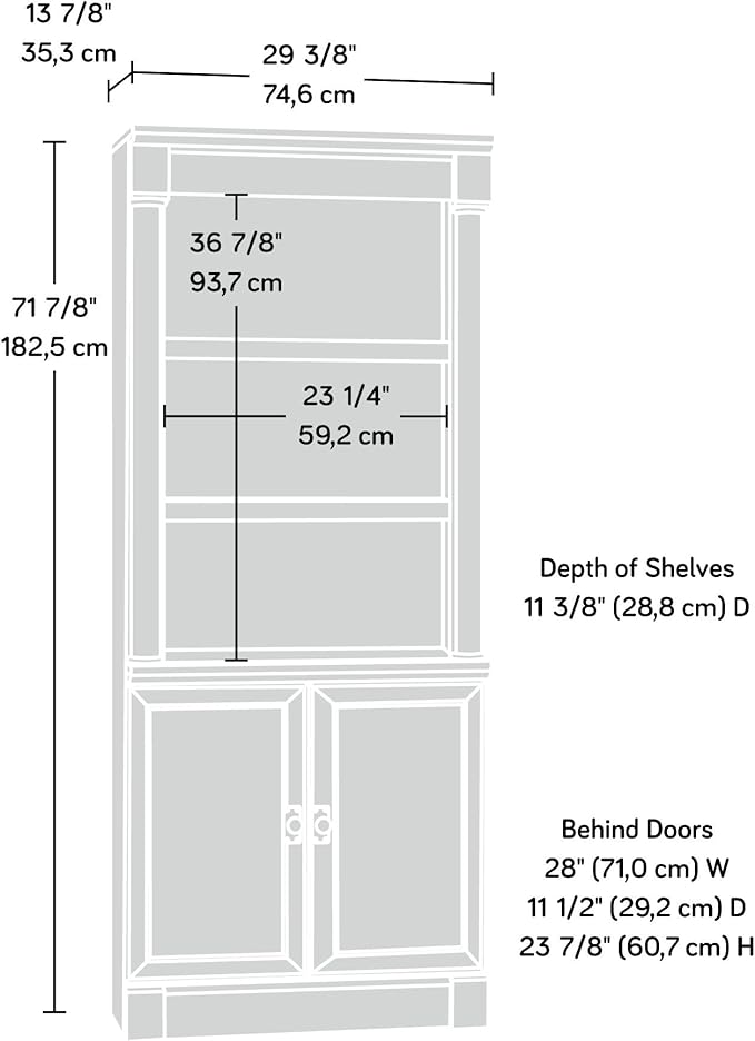 Sauder Palladia Book Shelf, Bookshelf - Image 3