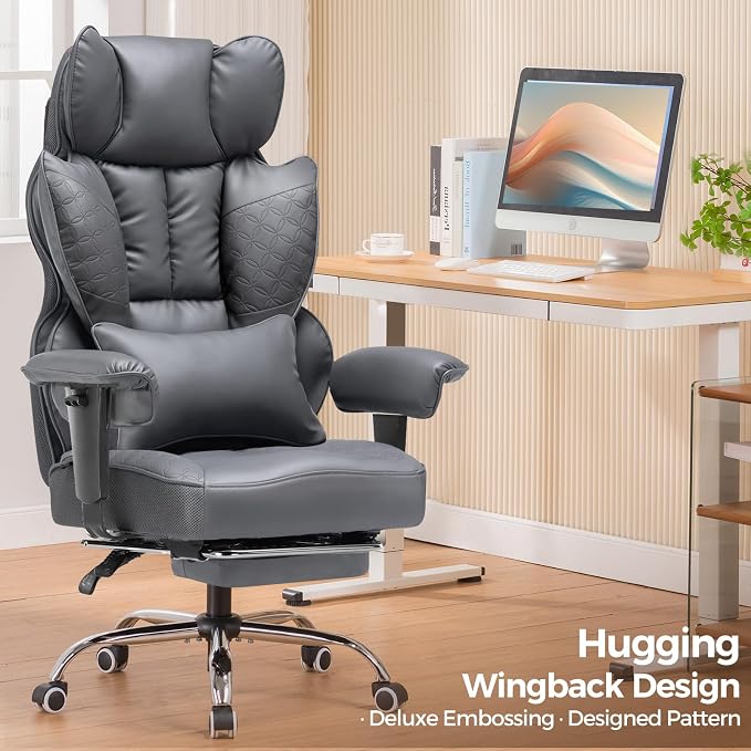 COMHOMA Big and Tall Office Chair Heavy Duty Wide Ergonomic Gaming Chair - Image 3
