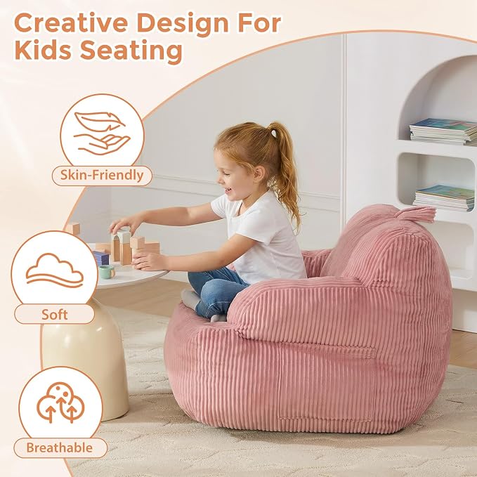 Bean Bag Chairs for Kids with Armrests, Comfy Kids Bean Bag Chair, Stuffed - Image 4