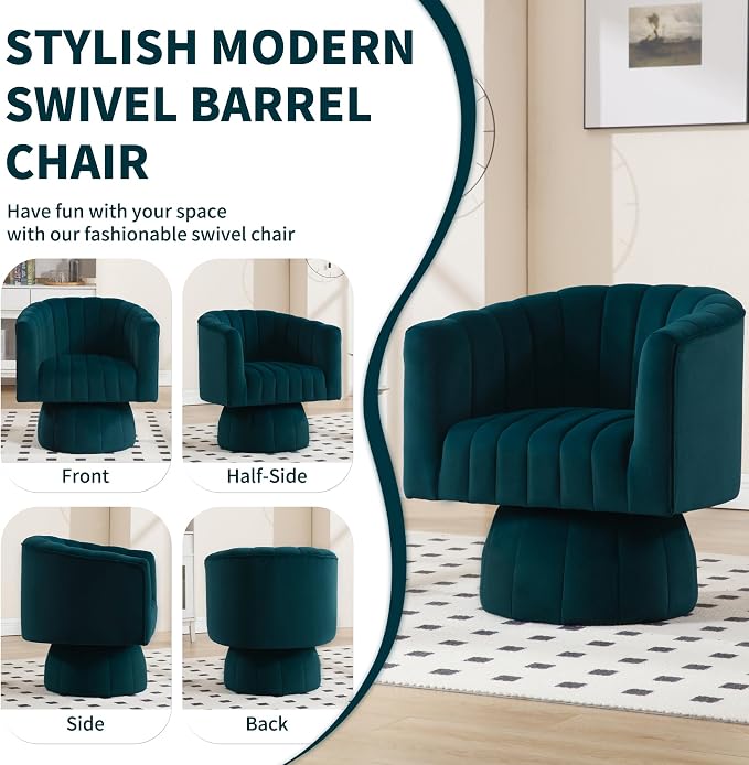 Swivel Accent Barrel Chair - Image 6