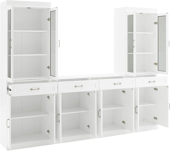 Crosley Furniture Stanton 3-Piece Sideboard Buffet Cabinet and Glass Door - Image 5