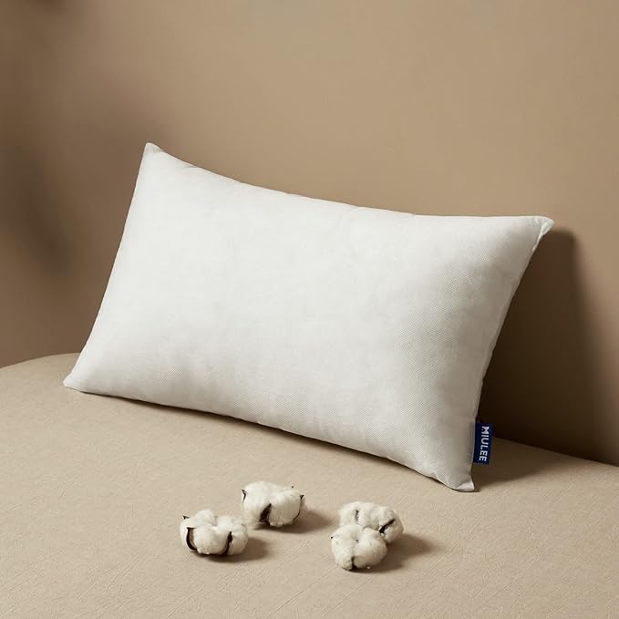 MIULEE Pillow Insert 14x32 Inch, Decorative Rectangle Throw Pillow Inserts by MIULEE