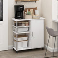 Furinno Helena Rolling Cart, 4-Tier Rolling Utility Cart by Furinno-FitsYourSpaceFitsYourBudget