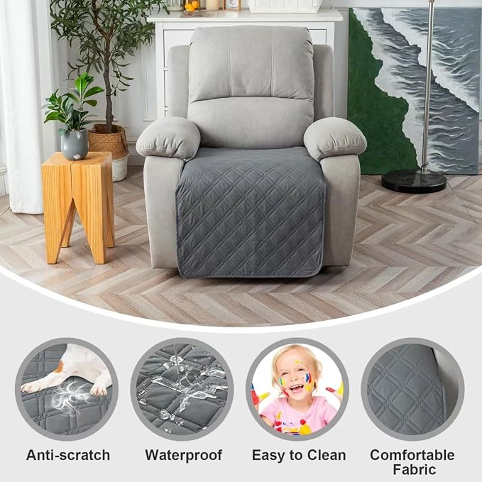 Genina Waterproof Recliner Chair Covers, Recliner Cover - Image 2