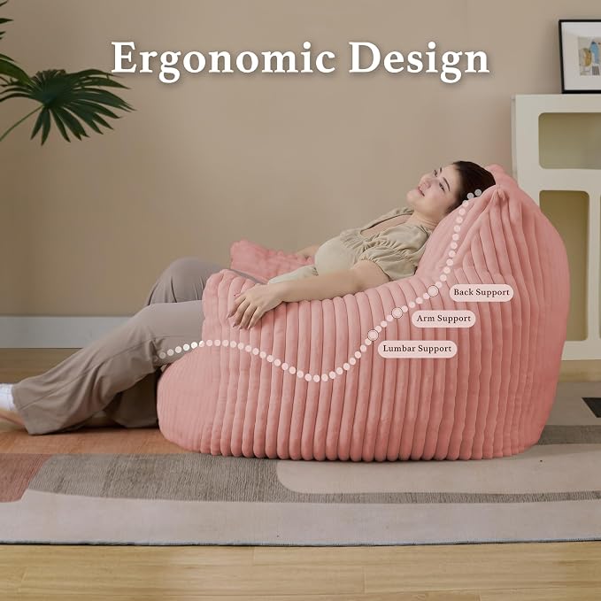 Giant Plush Bean Bag Chair for Adults - Image 7
