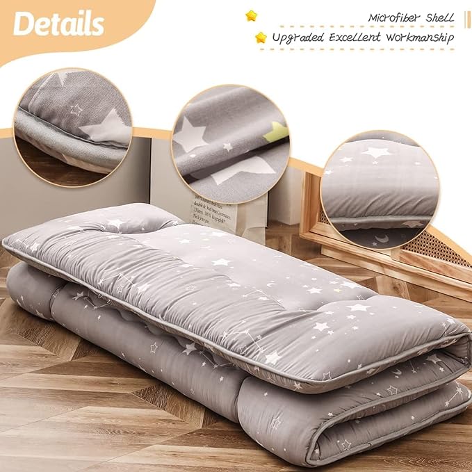 MAXYOYO Grey Constellation Japanese Floor Futon Mattress, Tatami Floor Mat - Image 3