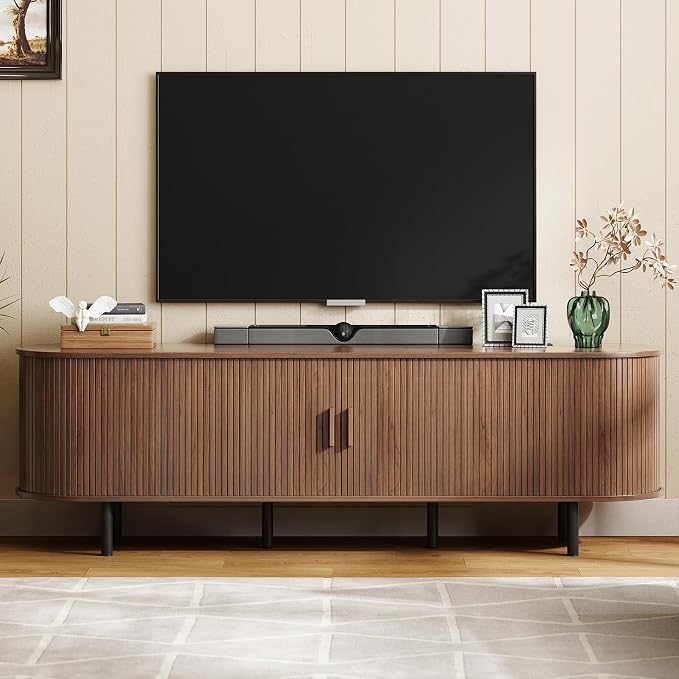 ONBRILL 70.8" TV Stand with Power Outlet by ONBRILL