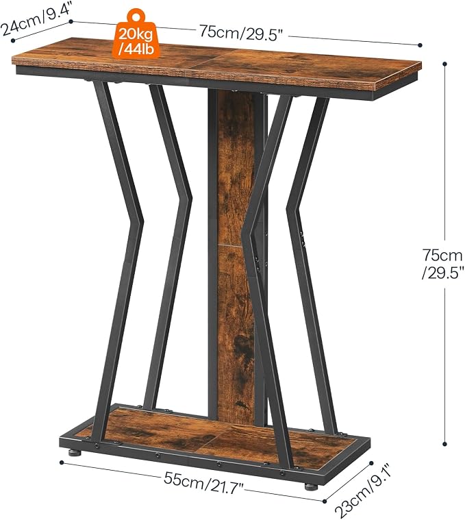 HOOBRO Narrow Console Table, 29.5" Small Entryway Table - Image 3