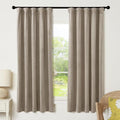 RYB HOME Camel Beige Velvet Curtains 72 inches Length by RYBHOME