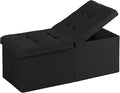 35-INCH Storage Ottoman Bench, Footrest by Unknown