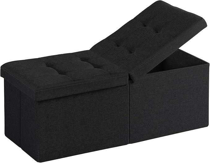 30.5-INCH Storage Ottoman Bench, Footrest by Unknown