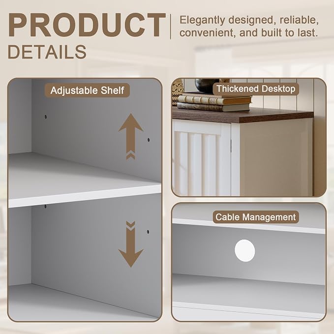 ChooChoo 54" Farmhouse TV Stand - Image 4