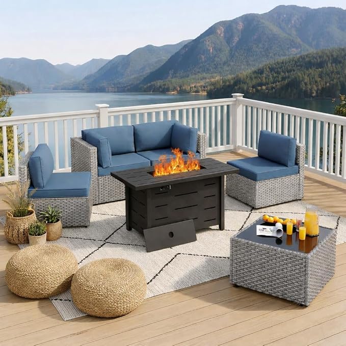 SUNLEI 5 Piece Outdoor Patio Furniture Set - Image 6