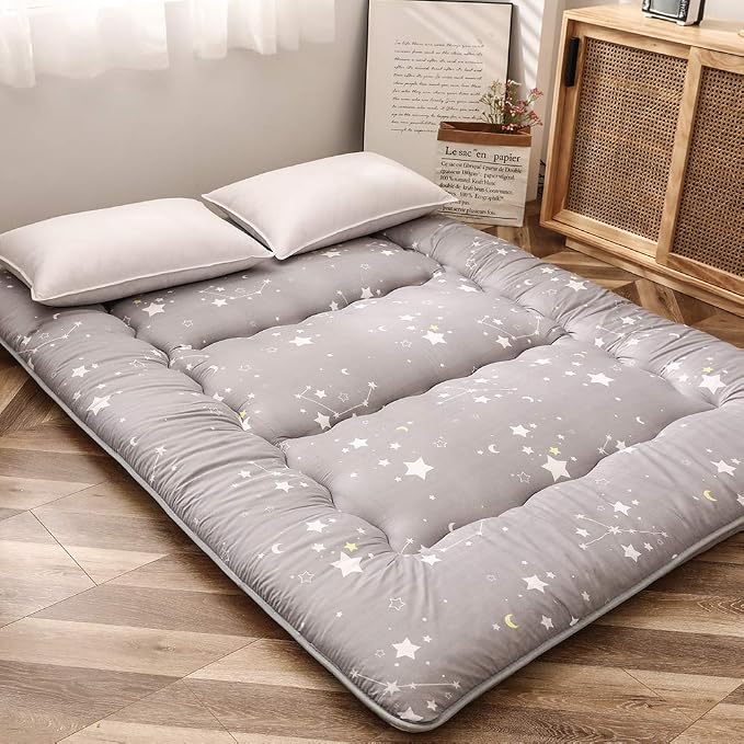 MAXYOYO Grey Constellation Japanese Futon Mattress, Tatami Mat Portable Camping - Image 6