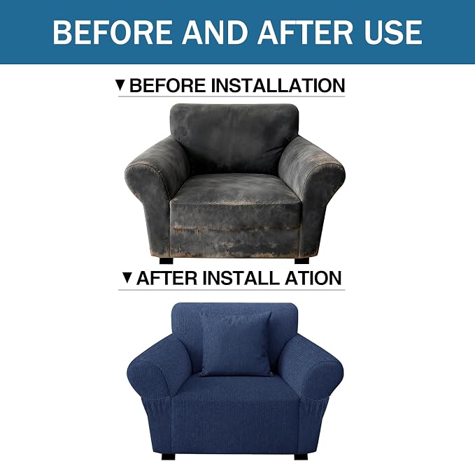 Armchair Slipcover with 1 Pillow Cover - Image 8