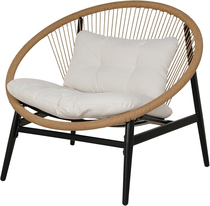 Grand patio 1-Piece Wicker Outdoor Chair, Patio Oversized Chair - Image 6