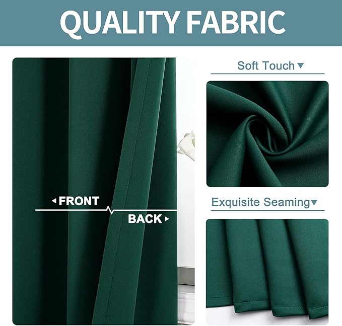 ChrisDowa Small Window Curtains 40 inches Long - Image 3