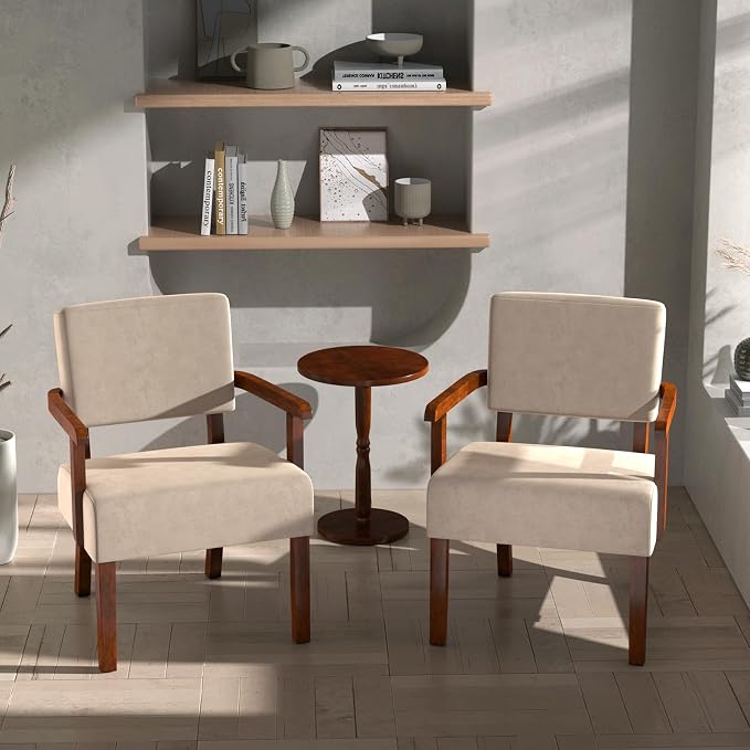 FAGAGA Accent Chair, Cat-Scratch Velvet Living Room Chairs Oversize - Image 6